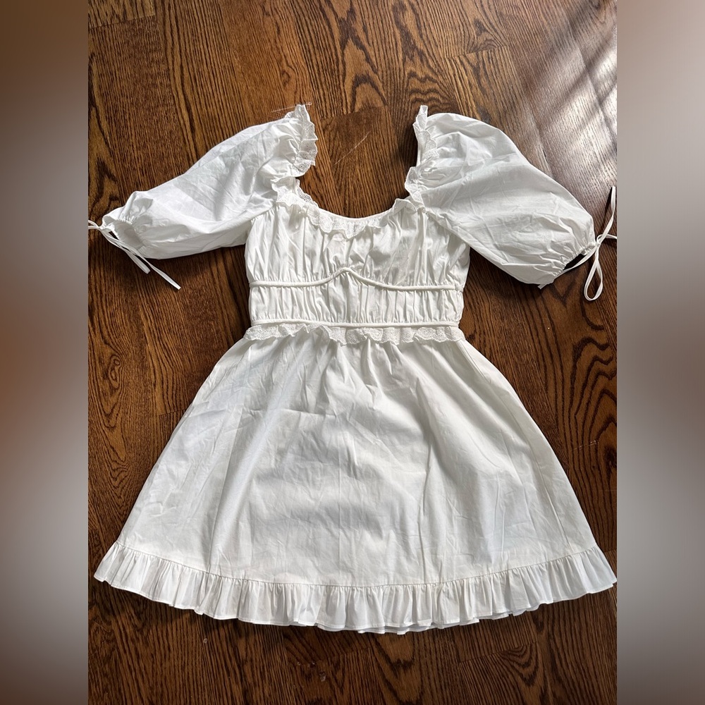 Lait White Dress Kibbe Romantic